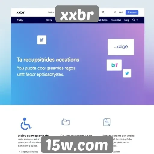 Recursos de acessibilidade disponíveis no site xxbr